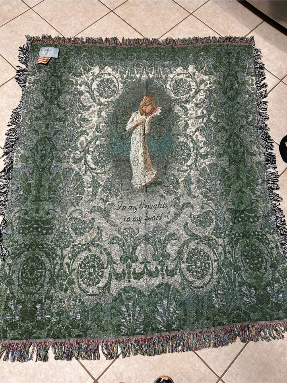 Willow Tree Thinking of You tapestry throw by Susan Lordi